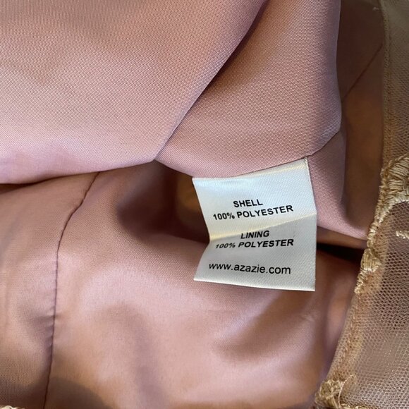 Azazie Dress Bridesmaid Mother Of The Bride Sleeveless Dusty Rose Sz A30 NWT - Picture 5 of 16